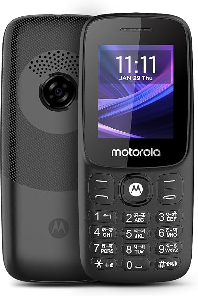 Motorola All-New A300-2026 Dual Sim keypad Phone | 2 Years Replacement | Type C Charging Port |Long Lasting Battery | Loud Sound | Wireless FM | (Black)