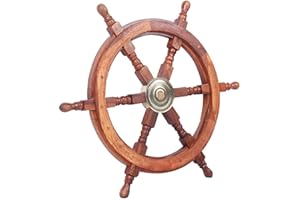 Nagina International Sailor's Special Premium Ship Wheels | Home Decor Wall Sculptures I 24 Inches