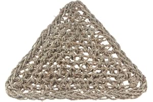 emours Natural Seagrass Bearded Dragon Reptile Lizard Lounger Corner Hammock Snake Basking Platform, 11-inch