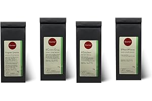 ‎QUERTEE Grüntee Probierset Biotee Quertee® Nr. 4 - 4 x 50g Bio Tee - "Grüntee Fan" das Grüner Tee Geschenk Set