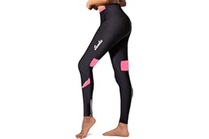 Santic Fahrradhose Lang Damen Gepolsterte Winter Thermo Leggings Radlerhose Radhose Radsport Lange Hosen Tights Elastische Schnell Trocknend