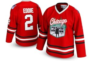 UNLC Cousin Eddie #2 Chicago Shitters Hockey Jersey – Red Holiday Comedy-Inspired Throwback, Stitched Letters, Adult Sizes S–5XL