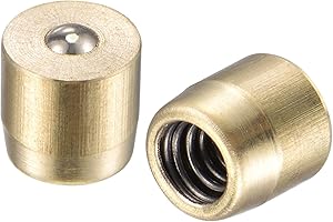 sourcing map Oliatore a sfera in ottone con pulsante per grasso, 6 x 6 mm, per sistema di lubrificazione, 10 pezzi