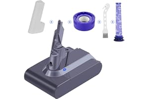 ARyee V7 Akku kompatibel mit Dyson V7 Trigger, V7 Animal, V7 Fluffy, V7 Motorhead Staubsauger (inklusive 1 Stück Bürste, 1 Stück Vorfilter und 1 Stück Nachfilter)