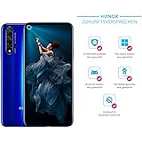 HONOR 20 48MP AI Quad-Kamera - 128 GB Smartphone (6,26 Zoll, 3750 mAh Akku, Android 9.0) + gratis Micro-USB zu USB Typ-C Adapter [Exklusiv bei Amazon] - Deutsche Version, Sapphire Blue