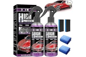 LUGIRLRE 2Stück High Protection 3in1 Spray,3-In-1 Hoher Schutz Schnelles Auto-Beschichtung Spray,Autobeschichtungsspray 3 In 1,Auto-Nano-Beschichtungsspray,Car Nano Kratzer Spray，Instant