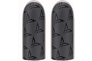 GENERIC HUAYUWA 1 Paar schweißfeste Fingerhandschuhe Touchscreen Game Controller Daumen Finger Sleeve für PUBG Handy Spiele Zubehör (Silber & Schwarz P1)