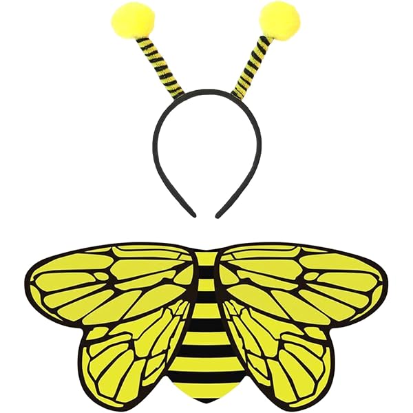 12 Pcs Serre Tete Abeille Antenne D'abeille Groupes De Cheveux Fête