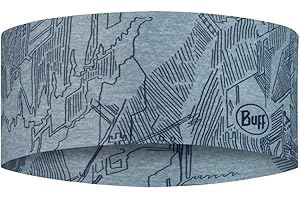 ‎BUFF BUFF®| Stirnbänder CoolNet UV® Wide Männlich Weiblich Erwachsene Komfortabel, UPF50 Schutz, Sport, Stretch, Recyceltes Material, Qualität, Einheitsgröße