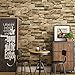 Produktbild CLOERE Amerikanischen Stil Retro Dimensional Imitation Ziegel Hintergrund Wand Dekorationen 3D Cafe Bar wasserdicht Umweltschutz PVC Wallpaper , khaki