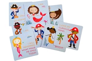 LOVE ART LUX Tarjetas de afirmación para niños: Amor Propio, creencia en sí Mismo, Resistencia, niños, Confianza, motivación, inspiración, empoderamiento, Salud Mental, Valor, Primaria, l Am Magic