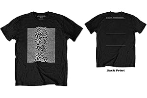 Joy Division T Shirt Unknown Pleasures Album Back Print Nouveau Officiel Homme Taille
