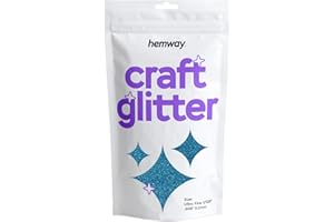 Hemway Ocean Blue Craft glitter Ultra Fine/Fine Extra 1/128" .008" 0.2MM