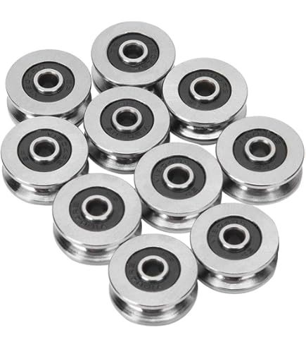 10 Cuscinetti A Sfera Miniatura V623 – Pulegge A V In Acciaio Al Carbonio – Uxcell