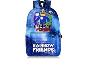 PHOUNEAZS Rainbow Friends Backpack Teens Boys Girls School Bag Student Bookbag Casual Travel Daypack Casual Laptop Bag Anime Gift for Christmas
