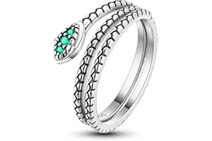 Hapour Anillo de plata de ley 925 para mujer, anillos de eternidad magníficos, anillos apilables para mujer, regalos del día de San Valentín para ella, tamaño de anillo 12-19.75