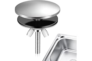 AONAYO Hahnlochstopfen,Spülbecken Abdeckung,Stopfen Waschbecken,Blindstopfen,Wasserhahn Lochabdeckung,Küchen Lochabdeckung Spüle,5 Cm Wasserhahn Loch Abdeckung Für Zuhause Küche Und Bad (Silber)