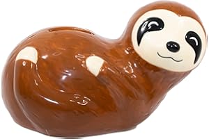 CROCKERY CRITTERS Pudełko na pieniądze – leniwiec od Deluxebase. Uroczy skarbonka w kształcie zwierzęcym dla dzieci i dorosłych