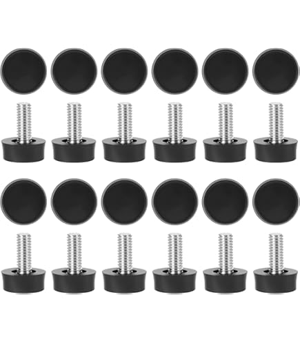 20 sets Verstelbare Meubelpoten, M6x22mm Nivelleerpootjes Schroefbare Meubelvoeten, M6 Draadpootjes, Stoelpootjes voor Schroefmontage, Tafels, Kasten T-moeren
