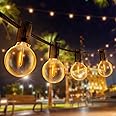 63FT Catena Luminosa Esterno, G40LED Luci da Esterno Giardino, 19M Luce da Giardino Impermeabile 30+3 Lampadine di Ricambio D