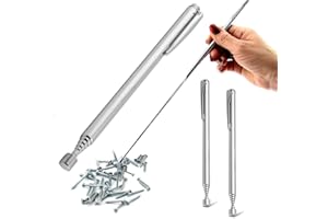 KSJEHW 3 Pezzi Calamita Telescopica Penna Calamita da 63 a 125cm Portatile Strumento di Prelievo Magnetico Telescopico per Trovare Bulloni, Dadi, Viti, Pezzi di Metallo