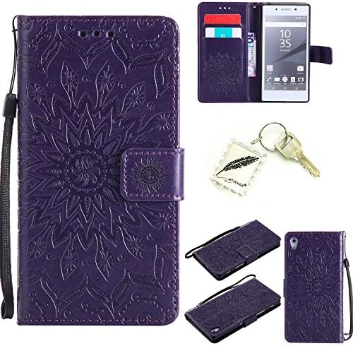 Slim Bumper Case PU Case for Sony Xperia Z5 (5.2 Inches) Silicone Soft Case Protective Flexible Soft Lightweight Light Anti-shock Cover Case Cover Cap – Photo Frame Keychain # TQB 1