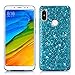 Produktbild Nadoli Glitzer Hülle für Xiaomi Redmi Note 5 Pro,Blau Weich Bling Slim Fit Tasche Handyhülle Skin Bumper für Xiaomi Redmi Note 5 Pro,Blau