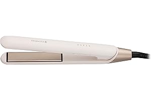 Remington Shea Soft Hair Straightener - 110mm floating coated plates, releases Micro-Conditioners to promote hairs natural shine, Digital control with 5 settings from 150-230°C,Storage pouch, S4740