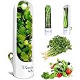 Click N PicK COOK IT WELL® Herb Keeper, Herb Storage Container, Keep your Vegetable Fresh in Refrigerator, Herb Savor Pod for Cilantro, Mint, Parsley, Asparagus