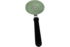YVAN MOINS CHER Couteau à Pizza Roulette Fabrication Française Made In France Lame En Inox Trempée Couteaux Inoxydable Pour Maison, Restaurant, Pizzeria, Snack -18x6.5 Cm- Ustensiles De Cuisine, Accessoire Coupe Pate