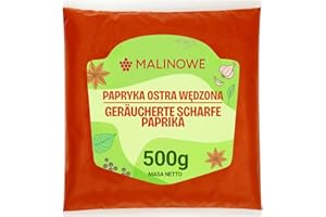 Malinowe PAPRYKA OSTRA WĘDZONA 500g Aromatyczna Czerwona