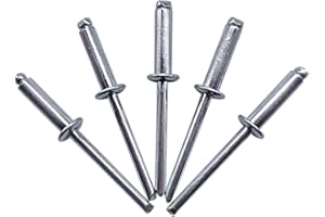 MARCOPOL (50 Stück) Blindnieten 5,0 x 20 mm Offener Domkopf Popnieten DIN 7337 Stahlniete und Stahldorn (50, 5,0 x 20 mm)