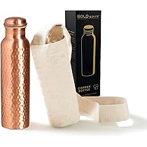 ネルデザインワークス　Copper Fuel Bottle 500mL BOLD & DIVINE Premium 32oz Pure Copper Hammered Water Bottle for