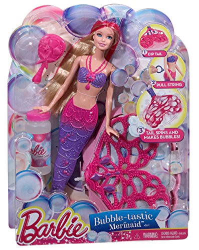 Imagen 4 de Barbie - Muñeca sirena burbujas mágicas (Mattel CFF49)