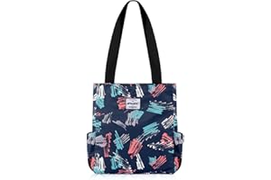 HAWEE Mode Femme Sac à Bandoulière Grande Capacité Sac D'épaule Léger Sac Fourre-Tout avec Zip Loisir Sac à Provisions Imperméable Sac à Main pour Voyage Travail Ecole Vie Quotidienne Camping Plage