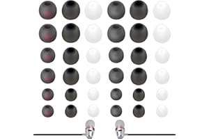 TWOBUD 36 Earphone Earbud Tips 3 Size Silicone Replacement Earbuds Caps Noise Isolation Comfort Rubber Ear Bud Tips Compatible with Beats by dr dre Powerbeats Pro Wireless Earphones 4.5mm to 6mm Headphones