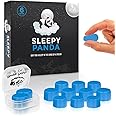 Ear Plugs for Sleeping - Reusable Soft Premium Silicone Earplugs 6 Pairs for Noise Canceling, 27DB Highest SNR by Sleepy Panda (Light Blue, One Size)