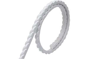 GAAHING Finiture flessibili per modanature da parete, design autoadesivo a buccia e bastone, decorazioni per la casa sul bordo delle piastrelle del telaio dello specchio dell'armadio