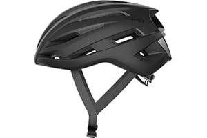 ABUS StormChaser Casco da corsa - Casco da bici aerodinamico per ciclismo professionistico per uomo e donna - Nero, Taglia M
