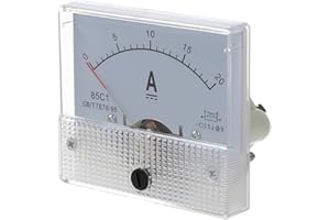 Jandra Nouveau 20A analogique Ampere Compteur de panneaux amperemetre