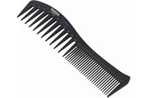 ‎PARSA BEAUTY PARSA Beauty hochwertiger Carbon Stylingkamm – Antistatisch, Allrounder für alle Haartypen – Professioneller Kamm aus ausgezeichnetem Material – 19,8 x 5 x 1 cm
