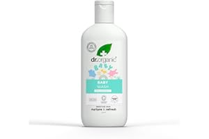 DR.ORGANIC Dr. Organic Caléndula Baby – Limpiador 2 en 1 para cuerpo y cabello – Dedicado a la limpieza de la piel delicada de los más pequeños – 200 g