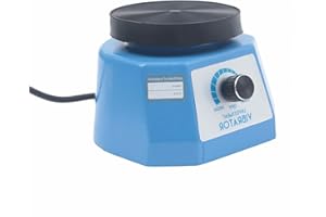 HarBin-Star Dental Gipsrüttler, Runder Gipsrüttler, Blau Oszillator 220V, Zahntechnik Gipsrüttler 100W, Vibrator Shaker, Dental Lab Ausrüstung für Zahnärzte (EU-Stecker)