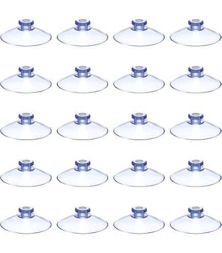 10 Ventose Trasparenti Con Gancio E Filettatura, Extra Forti, Diametri 30/40/50 Mm – Made In Germany