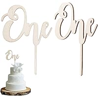 Déco Gâteau One Goldrock Décorations Gâteau 1er Anniversaire Bois - Lot De 2 'Wild One' - 12x11cm Gâteaux En Lot