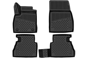 ELEMENT Set di Tappetini Auto in Gomma TPE 3D per Ford Tourneo Courier | Dal 2024 | Tappetini Auto Originali 100% Adatti, Gomma Auto Universali Resistanti, Tappeto