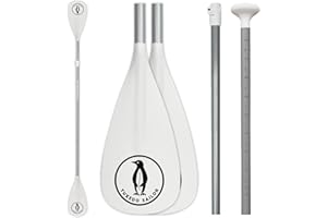 Tuxedo Sailor Paddle per SUP – Pala regolabile in 3 pezzi o 4 pezzi in lega galleggiante portatile – remi leggeri e galleggianti – Durevole e ripiegabile – Imbottitura efficiente
