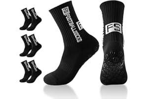 Sykrawki 3 Pares de Calcetines de Fútbol Antideslizantes- Para Hombre y Mujer - Calcetines Deportivos para Fútbol, Running y Entrenamiento