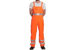 C.B.F. Balducci Group Pantalone Salopette Pettorina Arancione Certificata Alta visibilità