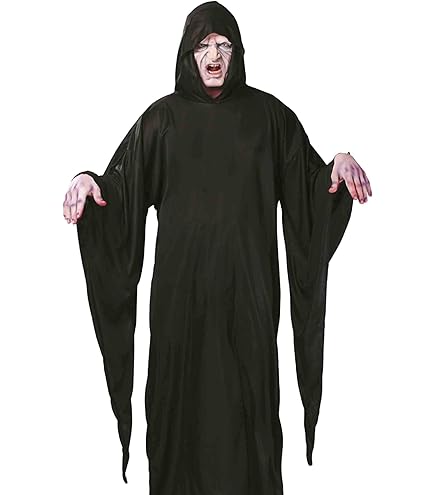 Funidelia Disfraz De La Muerte Con Accesorios Para Hombre Y Mujer, Incluye Túnica Con Capucha, Cinturón Y Guadaña, Grim Reaper - Traje Para Adultos Para Fiestas, Carnaval Y Halloween - Talla XXL